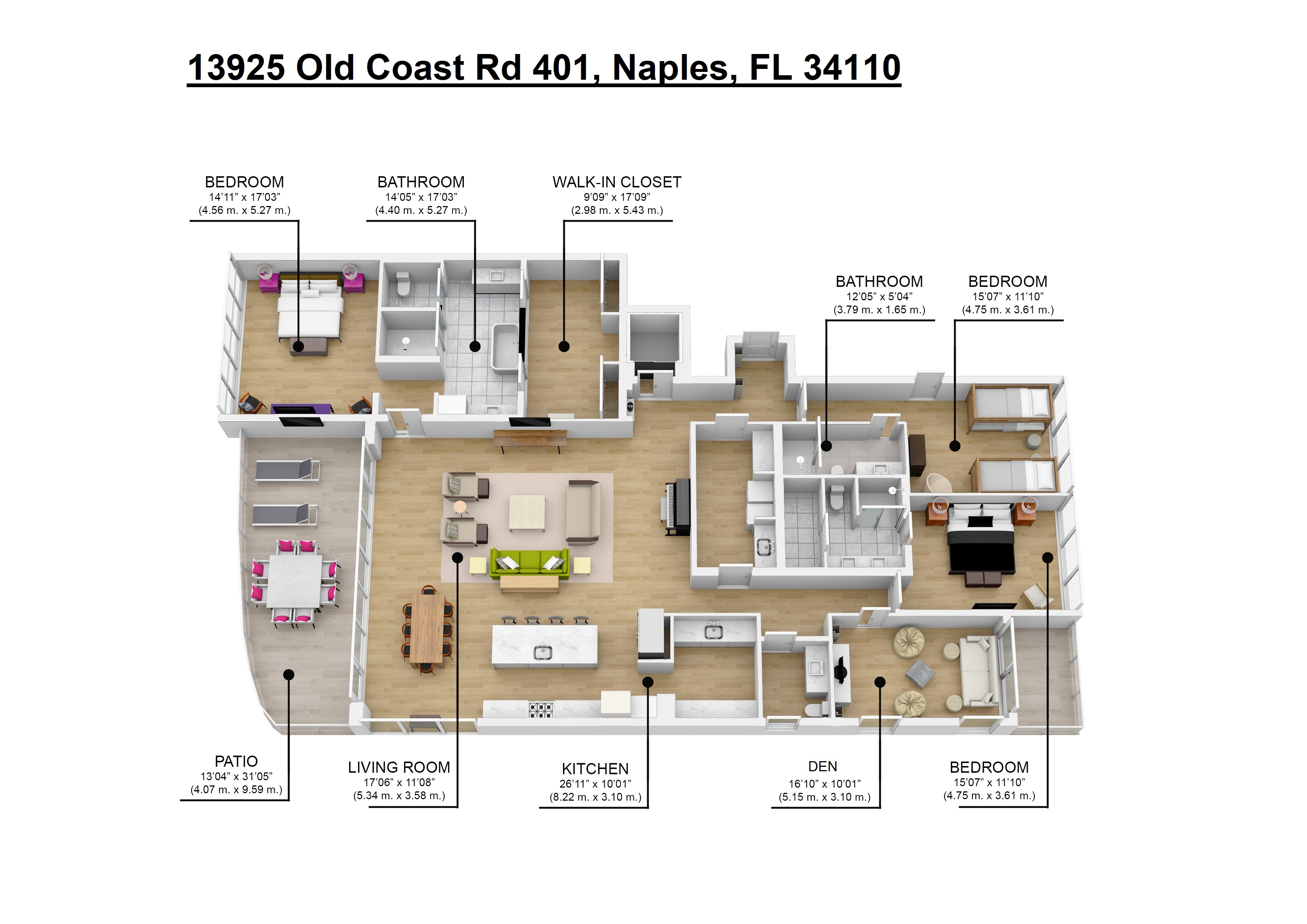 13925 Old Coast Rd 401, Naples, FL 34110 floor plan
